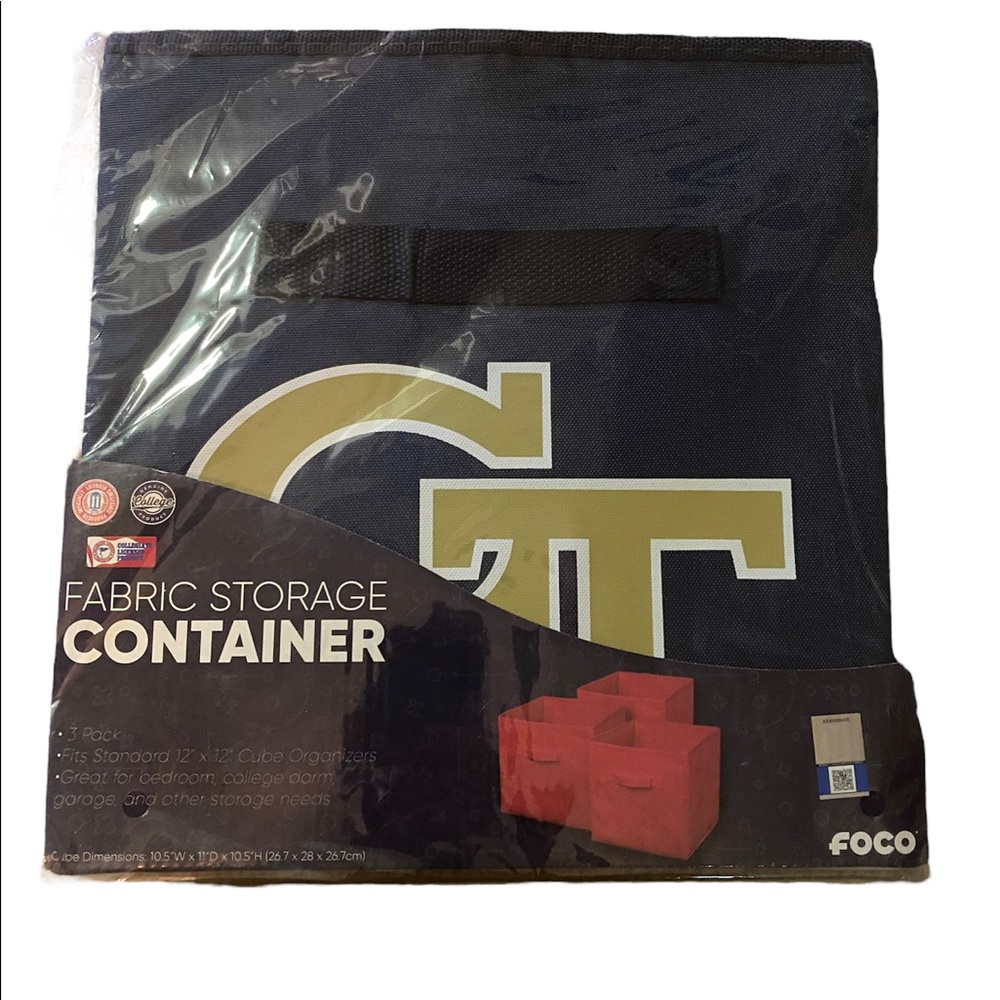 Georgia Tech Fabric Storage Containers